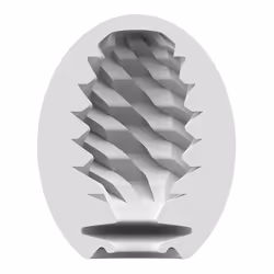 Satisfyer Masturbator Egg Single (Fierce) Masturbateur d'œufs Blanc Élastomère thermoplastique (TPE)