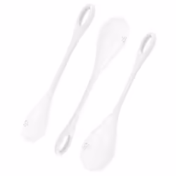 Satisfyer Yoni Power 1, Boules de Kegel, Blanc, Silicone, Mat, 3 pièce(s), 125 mm