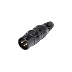Xlr mâle, droit Hicon HI-X3CM-M nombre de pôles (num): 3 noir 1 pc(s)