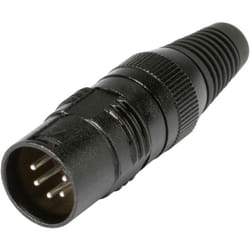 Xlr mâle, droit Hicon HI-X5CM-M Nombre de pôles: 5 noir 1 pc(s) D10271