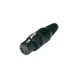 Connecteur xlr Hicon HI-X4CF-G femelle droit nombre de pôles: 4 noir 1 pc(s)