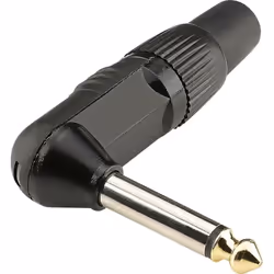 enquête Jack 6.35 mm mâle, coudé description Broche massive avec embout doré. Résistant à l'humidité fabricant et numéro du f ...