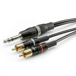 Hicon - Câble de raccordement Sommer Cable HBP-6SC2-0300 Jack / Cinch-RCA audio [2x Cinch-RCA mâle - 1x Jack mâle 6,3 mm (stéré