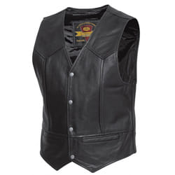 Held Dillon Veste de moto en cuir, noir, taille XL pour Hommes