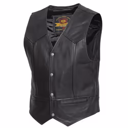 Held Dillon Veste de moto en cuir, noir, taille XL pour Hommes
