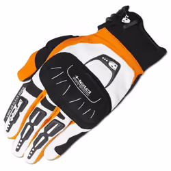 Held Backflip Gants Motocross, blanc-orange, taille L pour Hommes