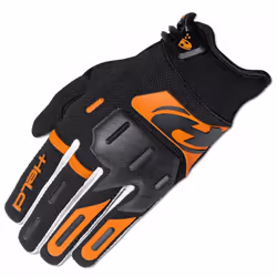 Held Hardtack Gants Motocross, noir-orange, taille M pour Hommes