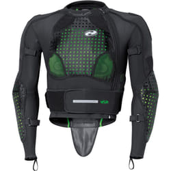 Held Kendo Veste de protection pour femmes, noir-vert, taille XL