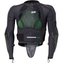 Held Kendo Veste de protection pour femmes, noir-vert, taille XL