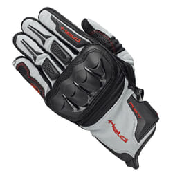 Held Sambia Gants de moto, noir-gris-rouge, taille S pour Hommes