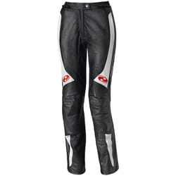 Held Sarana Pantalon en cuir de moto pour femmes, noir-blanc, taille 40