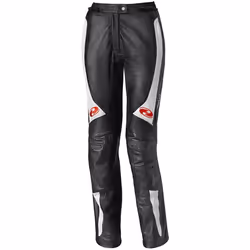 Held Sarana Pantalon en cuir de moto pour femmes, noir-blanc, taille 44