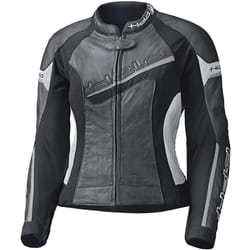 Held Debbie II Blouson en cuir de moto perforé pour femmes, noir-blanc, taille L
