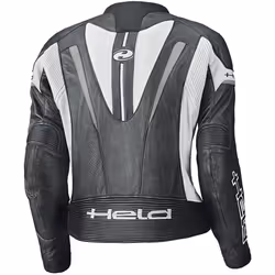 Held Debbie II Blouson en cuir de moto perforé pour femmes, noir-blanc, taille L - Vue supplémentaire 4