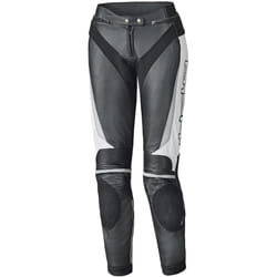 Held Lane II Pantalon en cuir de moto pour dames, noir-blanc, taille 40 pour Femmes