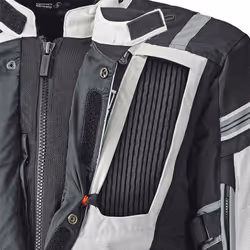 Held Hakuna II Veste textile de moto imperméable, gris-orange, taille M pour Hommes
