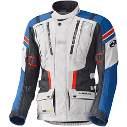 Held Hakuna II Veste textile de moto imperméable, gris-bleu, taille S pour Hommes