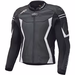 Held Street 3.0 Veste de moto en cuir, noir-blanc, taille M pour Hommes
