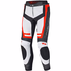 Held Rocket 3.0 Pantalon de moto en cuir, blanc-rouge, taille 50 pour Hommes