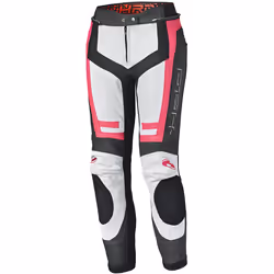 Held Rocket 3.0 Pantalon en cuir de moto pour femmes, noir-blanc-rose, taille 40