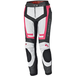 Held Rocket 3.0 Pantalon en cuir de moto pour femmes, noir-blanc-rose, taille 38