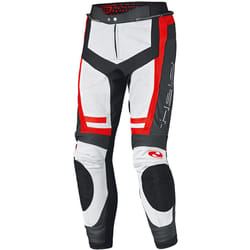 Held Rocket 3.0 Pantalon de moto en cuir, blanc-rouge, taille 60 pour Hommes