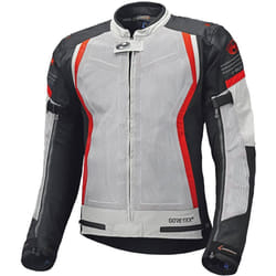Held AeroSec Top Blouson textile de moto Gore-Tex, gris-rouge, taille S pour Hommes