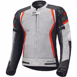 Held AeroSec Top Blouson textile de moto Gore-Tex, gris-rouge, taille S pour Hommes
