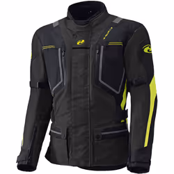Held Zorro Veste textile de moto imperméable, noir-jaune, taille M pour Hommes
