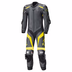Held Race-Evo II Combinaison de cuir de moto One Piece, noir-jaune, taille 54 pour Hommes