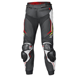 Held Grind II Pantalon de moto en cuir, noir-blanc-rouge, taille 50 pour Hommes