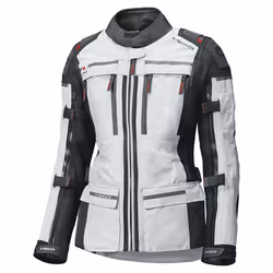 Held Atacama Top Gore-Tex Femme Veste Textile Moto, gris-rouge, taille XL pour Femmes
