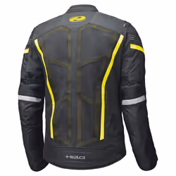 Held AeroSec Top Blouson textile de moto Gore-Tex, noir-jaune, taille L pour Hommes