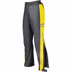 Held Rainstretch Pantalon de pluie, noir-jaune, taille XS pour Hommes