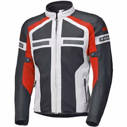 Held Tropic 3.0 Veste textile de moto en maille pour dames, gris-rouge, taille 3XL pour Femmes