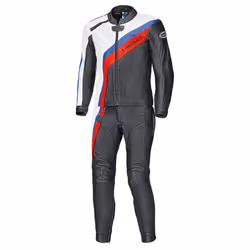 Held Medalist Costume en cuir de moto de deux pièces, noir-blanc-rouge-bleu, taille 98 pour Hommes