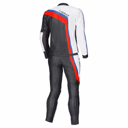 Held Medalist Costume en cuir de moto de deux pièces, noir-blanc-rouge-bleu, taille 98 pour Hommes
