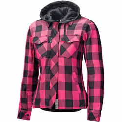 Held Lumberjack II Veste textile de moto de dames, noir-rose, taille XS pour Femmes