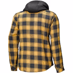 Held Lumberjack II Veste textile de moto, noir-jaune, taille L pour Hommes