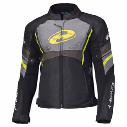 Held Baxley Top Veste textile de moto imperméable, noir-jaune, taille 2XL pour Hommes