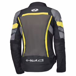 Held Baxley Top imperméable dames moto textile veste, noir-jaune, taille S pour Femmes