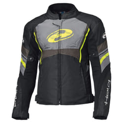 Held Baxley Top Veste textile de moto imperméable, noir-jaune, taille L pour Hommes