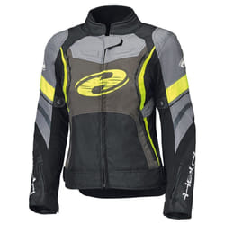 Held Baxley Top imperméable dames moto textile veste, noir-jaune, taille M pour Femmes
