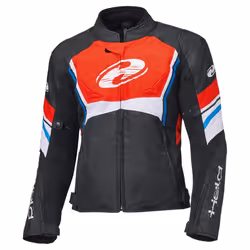 Held Baxley Top Veste textile de moto imperméable, noir-rouge-bleu, taille 3XL pour Hommes