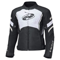 Held Baxley Top Veste textile de moto imperméable, noir-blanc, taille S pour Hommes