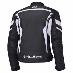 Held Baxley Top Veste textile de moto imperméable, noir-blanc, taille S pour Hommes
