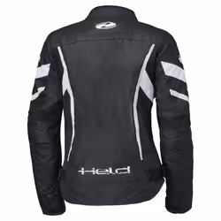 Held Baxley Top imperméable dames moto textile veste, noir-blanc, taille XL pour Femmes