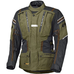 Held Hakuna II Veste textile de moto imperméable, vert-brun, taille S pour Hommes