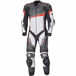 Held Slade II Costume en cuir de moto one piece, noir-blanc-rouge, taille 60 pour Hommes