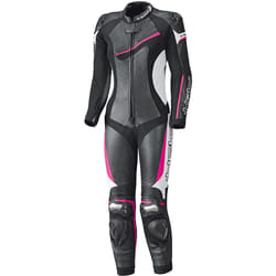 Held Ayana II Costume en cuir de moto pour femme d’une seule pièce, noir-blanc-rose, taille 40 pour Femmes